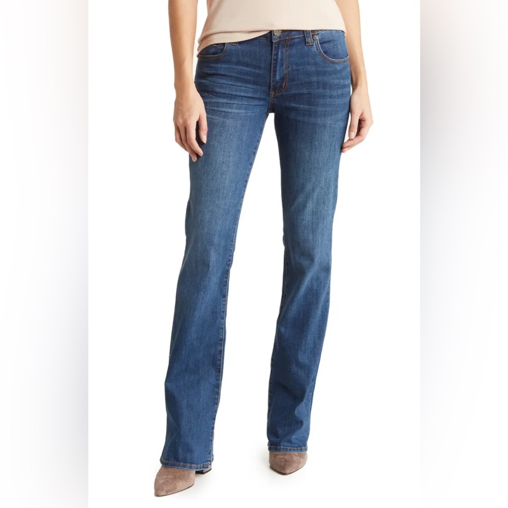 Kut from the Kloth Nicole Bootcut Size 12 Jeans Medium Wash High Rise Classic